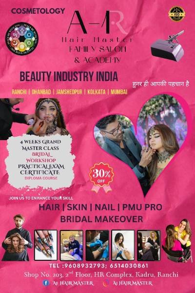 Best Makeup Studio in Argora Chowk Ranchi 9608932793 A-1 Family Salon & Academy