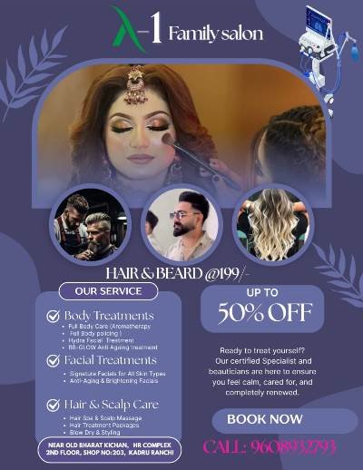 Best Eyelash Extension Studio in main road Ranchi 9608932793 A-1 Family Salon & Academy