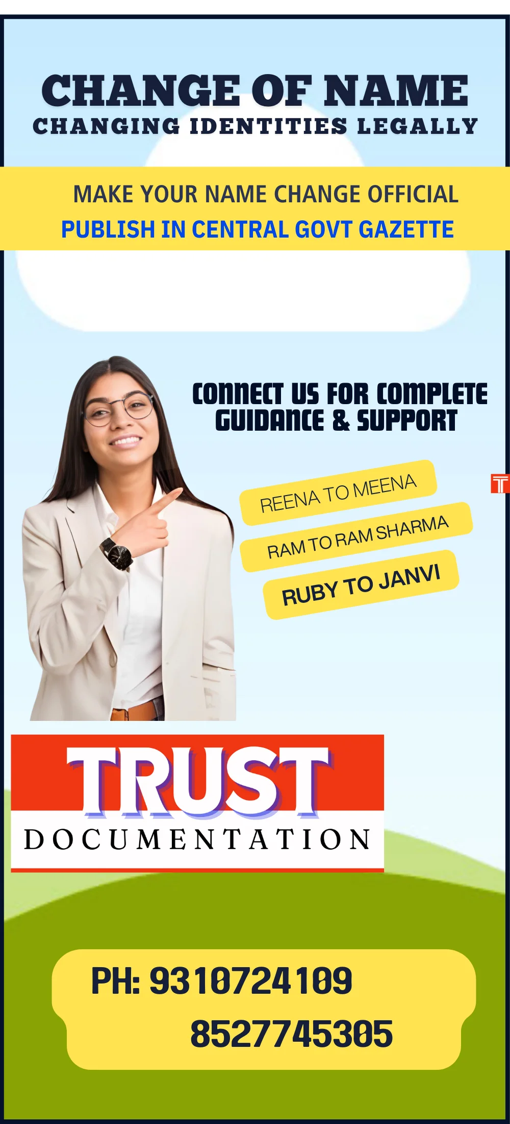 NAME CHANGE AGENT IN DELHI-9310724109