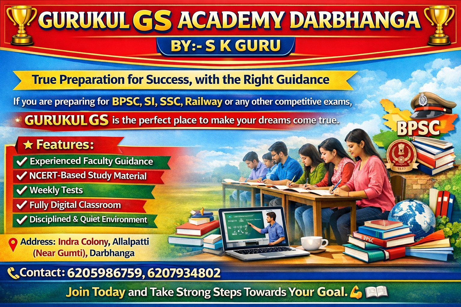 BPSC TRE, BIHAR DAROGA, BIHAR POLICE, RAILWAY & OTHER EXAMS.